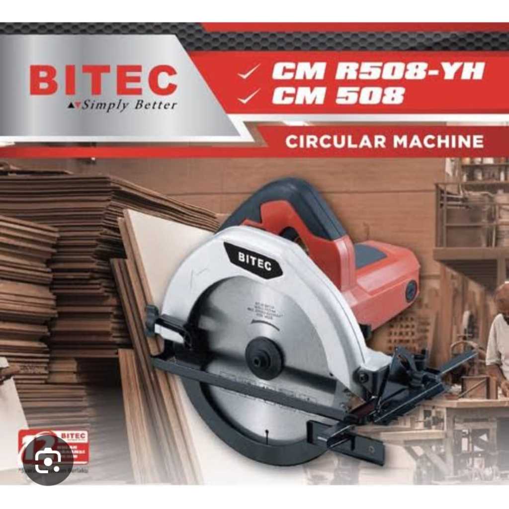 Bitec Circular Saw CM R508-YH / Serkel Kayu Bitec 7" inch
