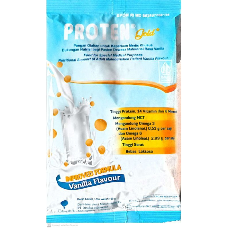 

Susu Proten Gold Vanila 1 Sachet