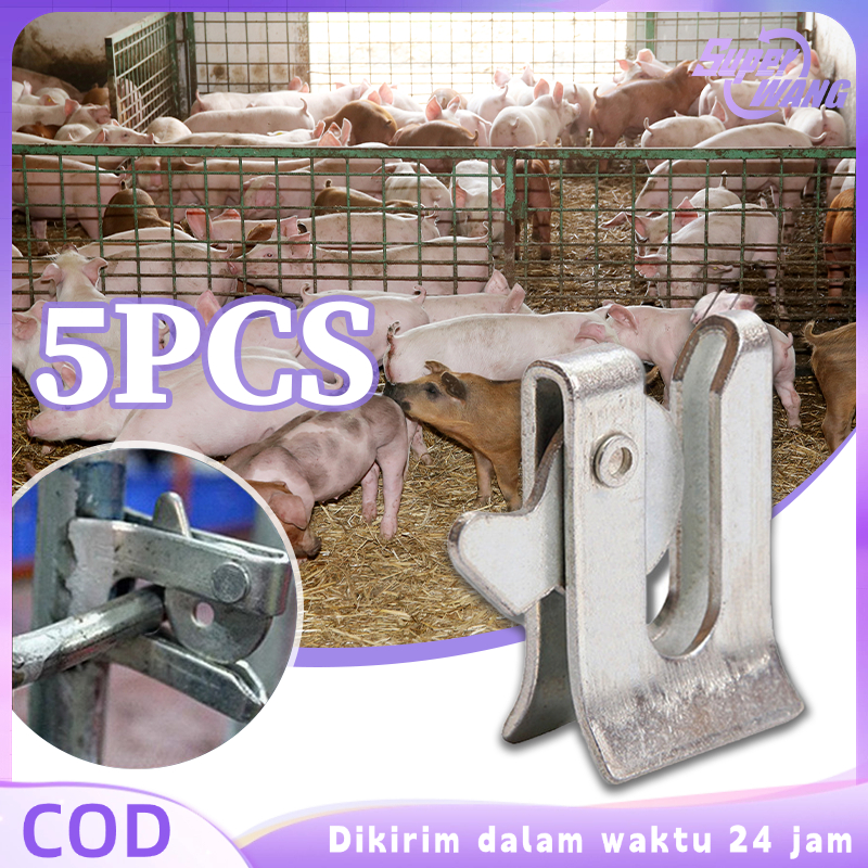 5pcs Grendel Overpal Gembok Taman / Pertanian Grendel Slot Kait Kunci Pintu Pagar Otomatis