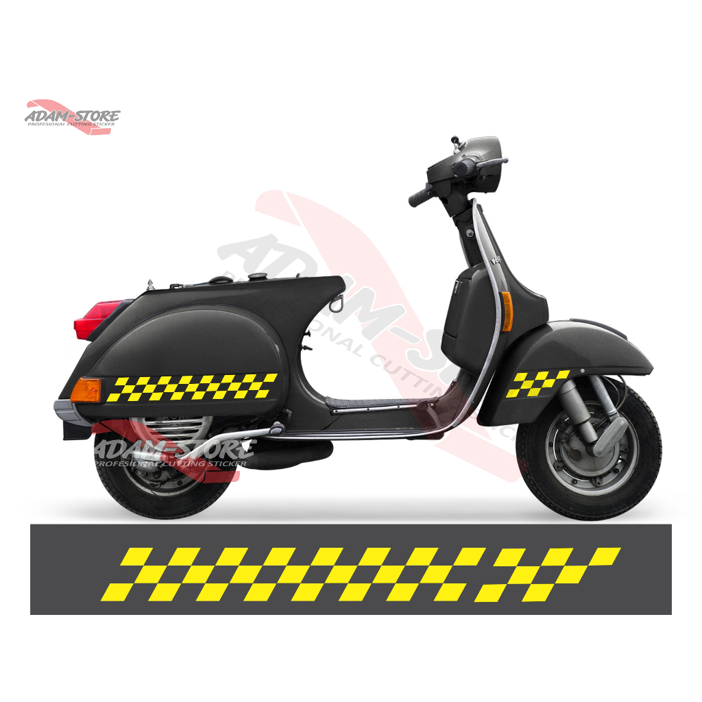 VSC2 Sticker Motor Vespa Px / Sticker Vespa Px / Sticker list kotak kotak motor vespa px