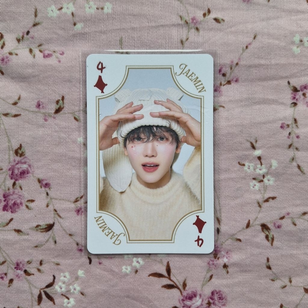 Official photocard jaemin bunny wonderland tc trading card nct dream