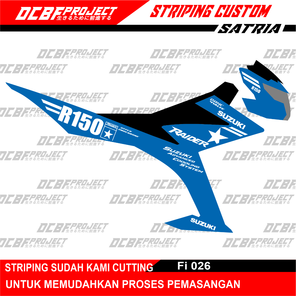 STRIPING CUSTOM SUZUKI SATRIA FU FI
