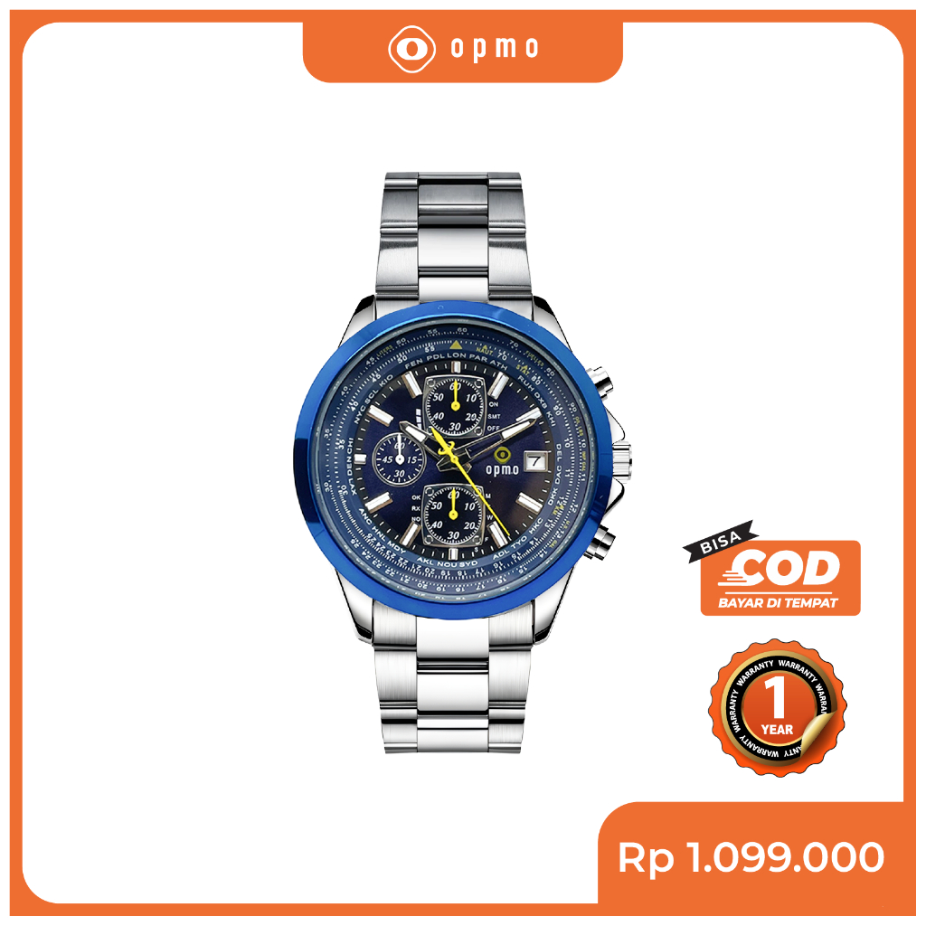 Jam Tangan OPMO MIRAGE Pria chrono Aktif Tanggal Aktif Free Box Eksklusif
