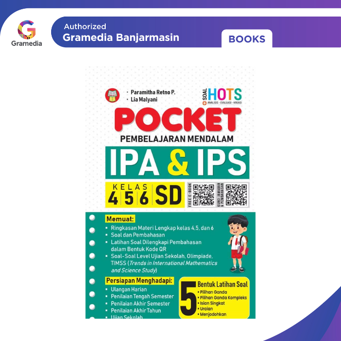 Gramedia Banjarmasin - Pocket IPA & IPS SD Kelas 4 5 6