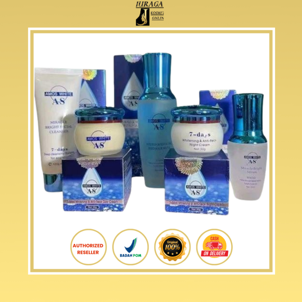 NEW (AMOS) - (ECERAN) Whitening Skincare Mencerahkan Original %