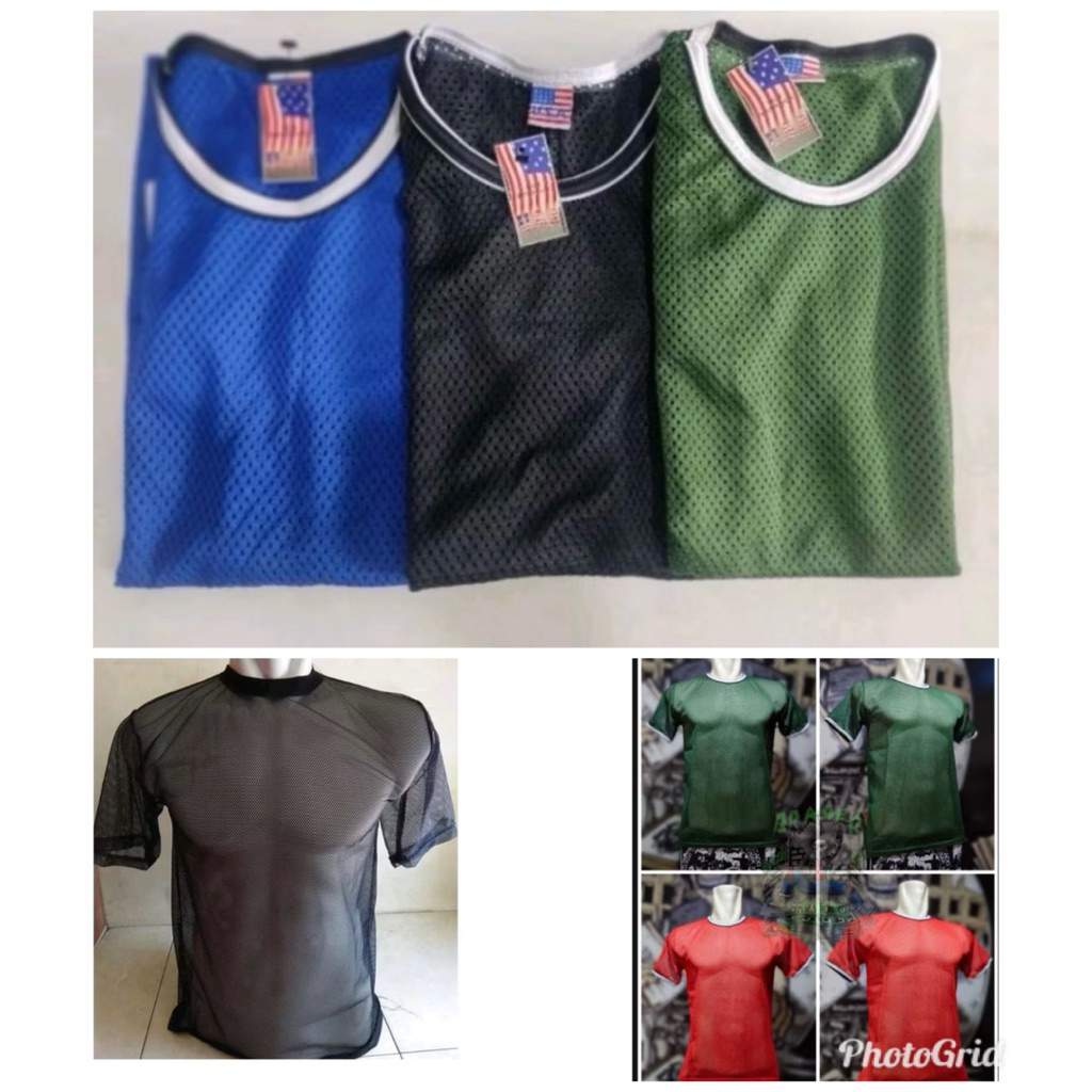 KAOS JARING PENDEK / KAOS JALA  PENDEK / KAOS LUBANG PENDEK
