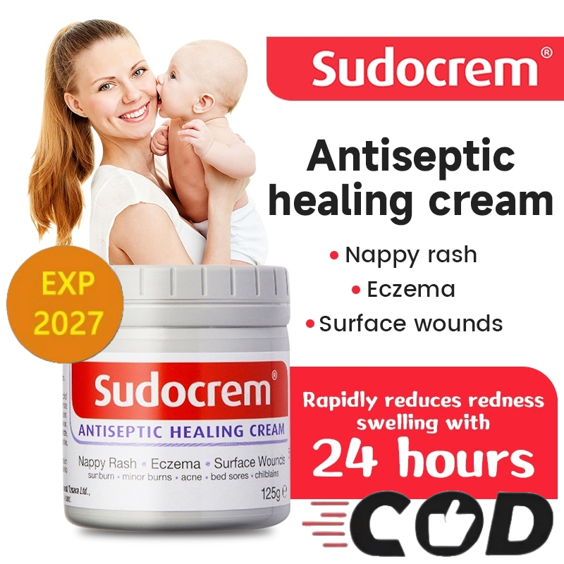 125g Authentic SUDOCREM Antiseptic Skin Cream Nappy Rash Relief-Sudocrem Baby Care Cream 125gr-Baby 
