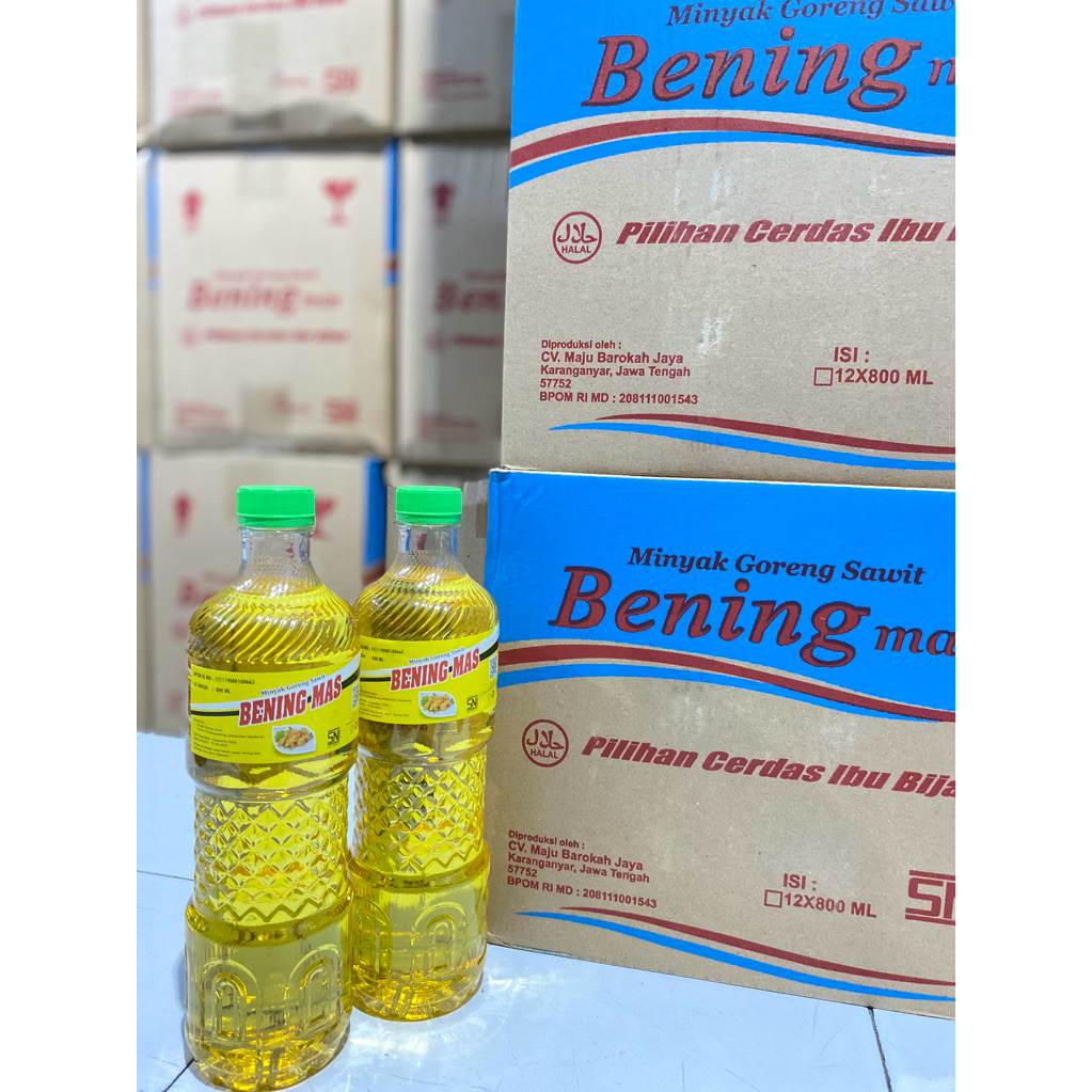 

minyak goreng bening mas isi 800 ml
