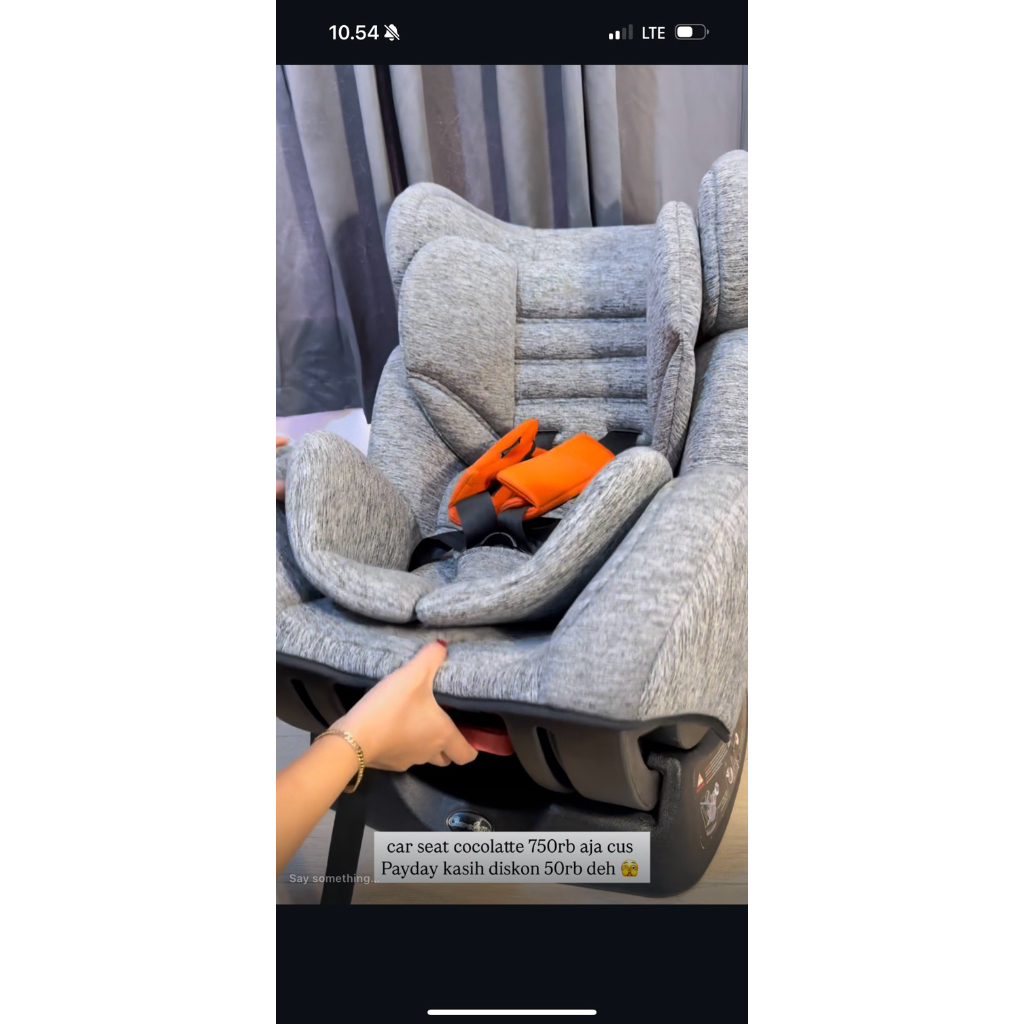 car seat cocolatte preloved