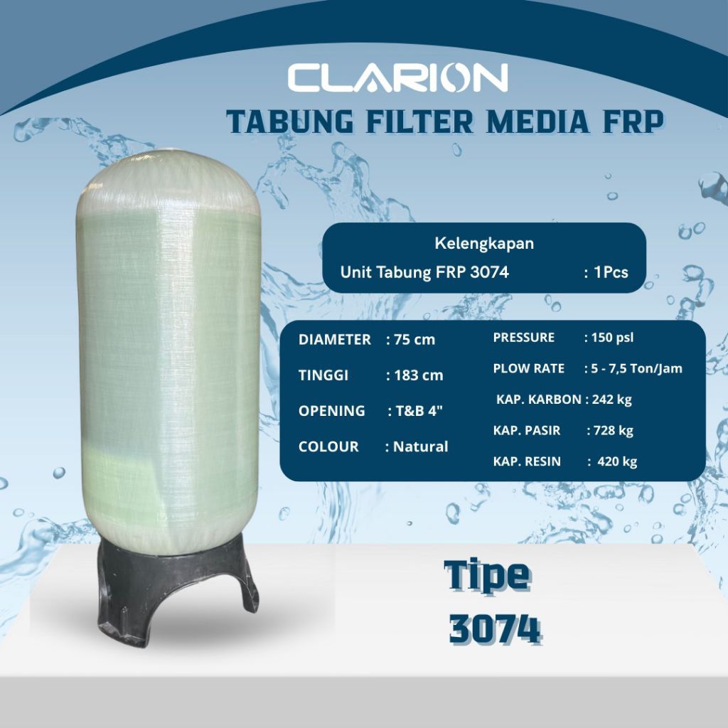 Tabung Filter Air FRP 3074 CLARION