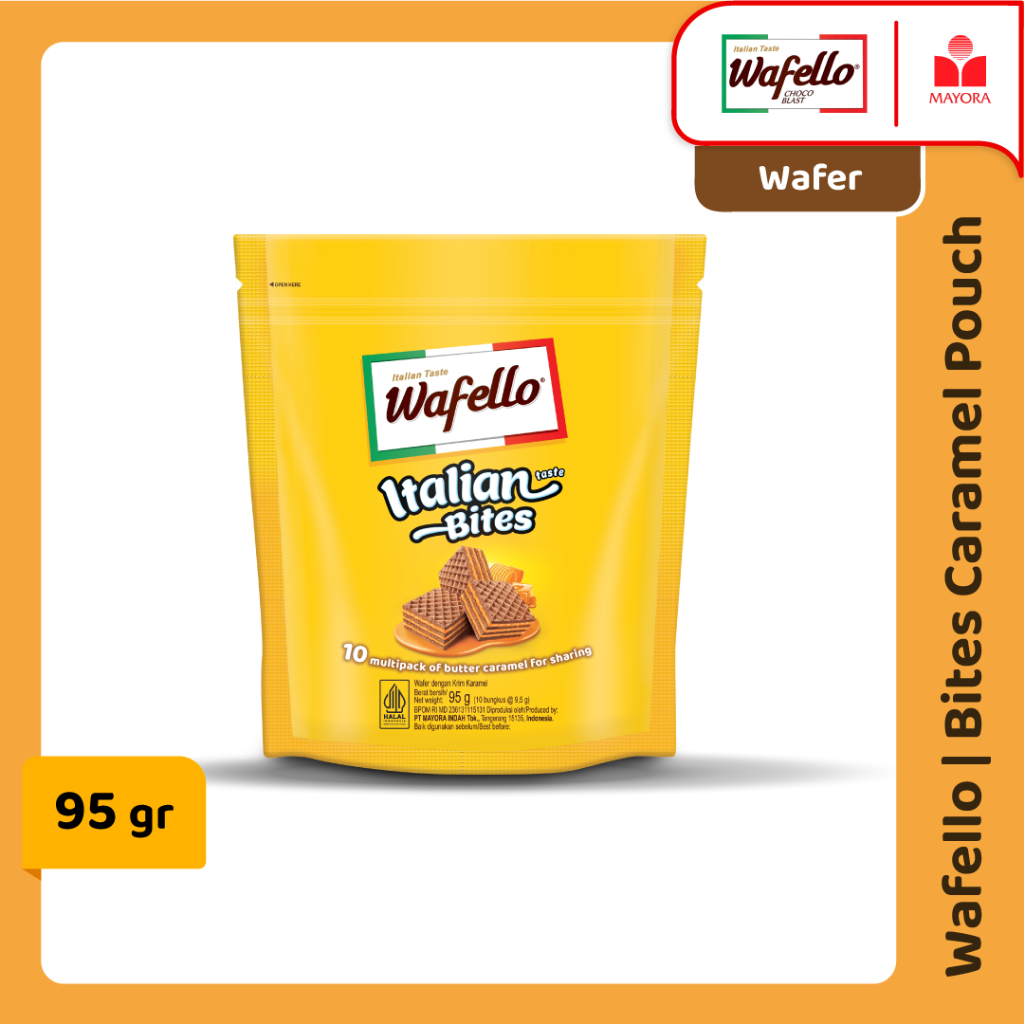 

Wafer Wafello Italian Bites Caramel Pouch