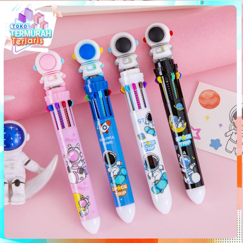 

TTT Pulpen Mekanik 10 Warna Pena Mekanik Motif Boneka Astronot 3d Bolpen Gel Tinta 10 Warna Karakter Lucu Dengan Pilihan Warna Beragam Alat Tulis Sekolah Anak Super Imut