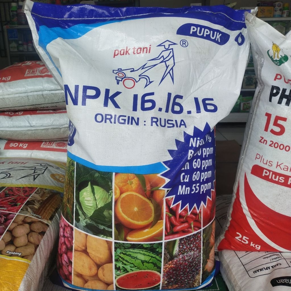 PUPUK Npk 161616 cap pak tani 50kg