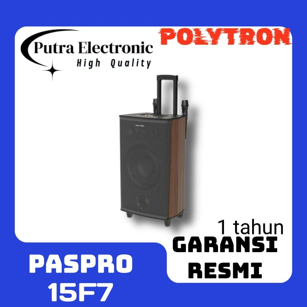 POLYTRON PASPRO 15F7 SPEAKER KARAOKE BLUETOOTH
