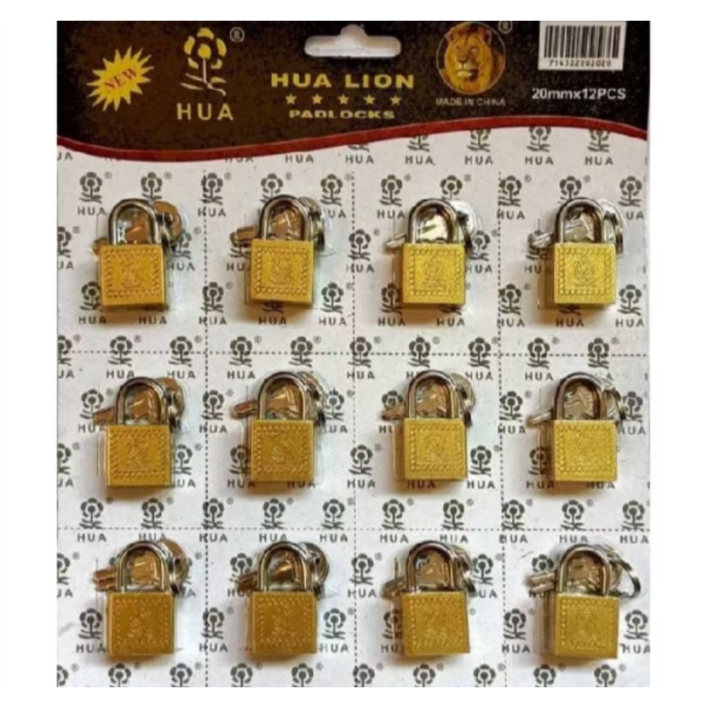 Gembok Mini 20mm Hualion Gembok koper kecil,Gembok Lemari Dll