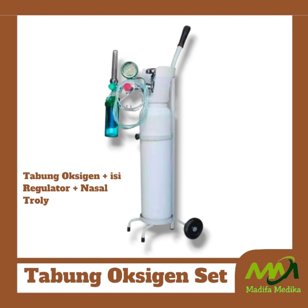 Tabung Oksigen Komplit   Oksigen Set Lengkap Khusus Instan