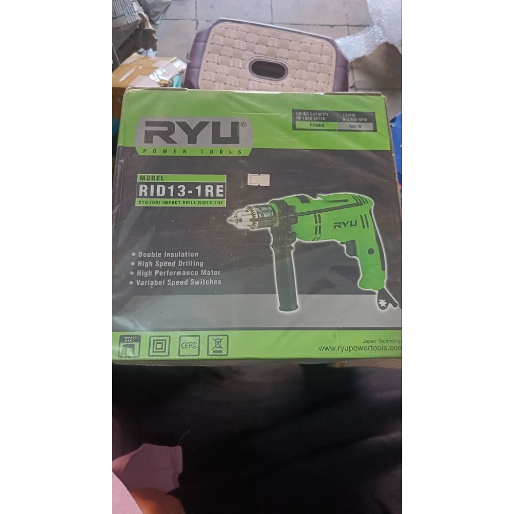 mesin bor impact merek ryu 13mm