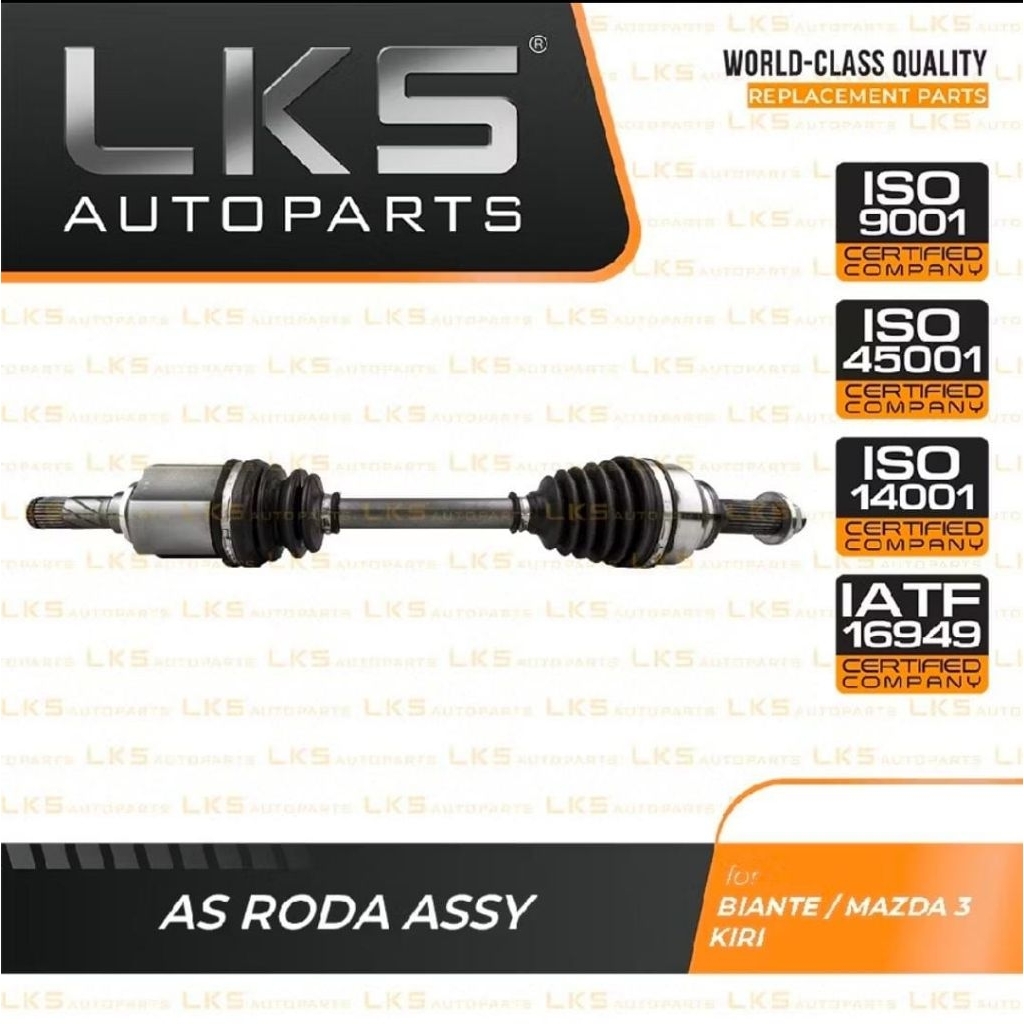 234116 CV JOINT ASSY KIRI BIANTE MAZDA 3