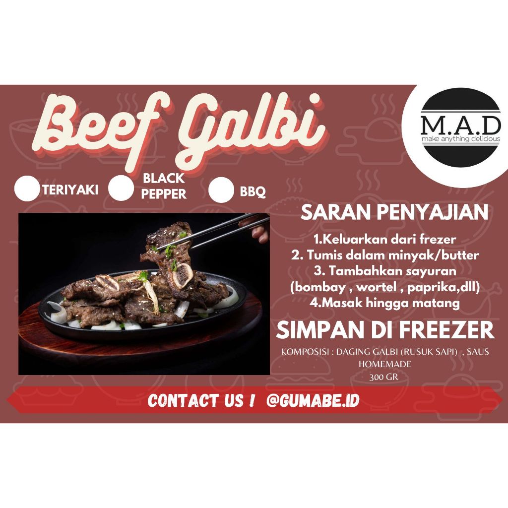 

beef galbi marinasi 250gr