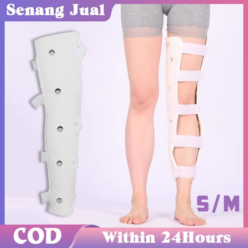 Penyangga Lutut Adjustable Gips Kaki Patah Polimer Breathable Untuk Rehabilitasi Pasca Operasi
