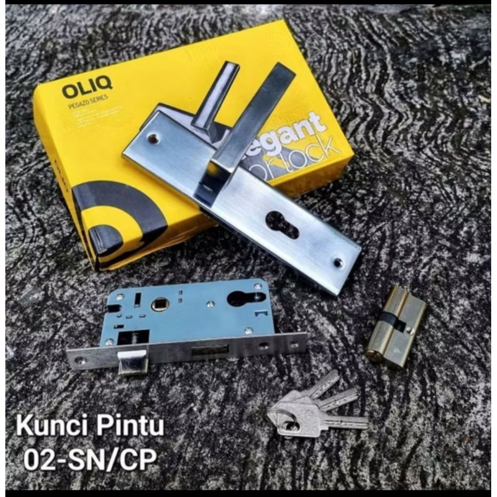 HANDLE PINTU + 1 SET KUNCI OLIQ