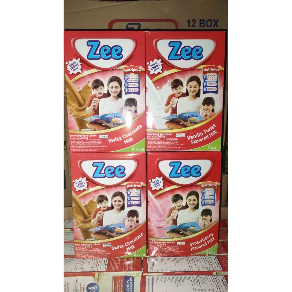 

SUSU ZEE BOX 340gr RASA VANILA, COKELAT, STRAWBERRY