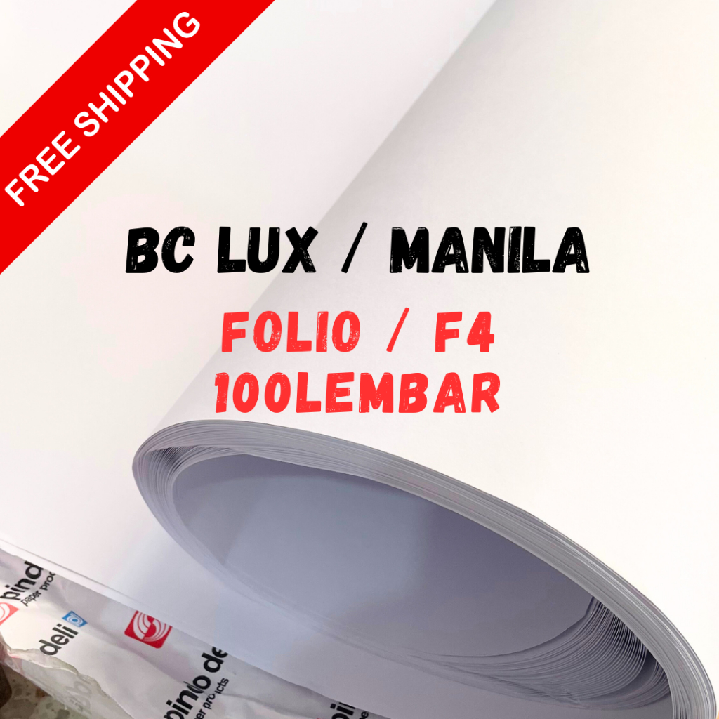 

(PUTIH) karton manila - kertas kliping - kertas bc lux folio