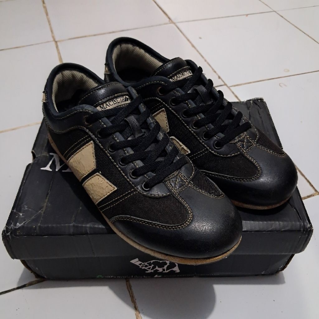 Macbeth Brighton black cement- Macbeth Brighton BC- sepatu Macbeth- Macbethfootwear