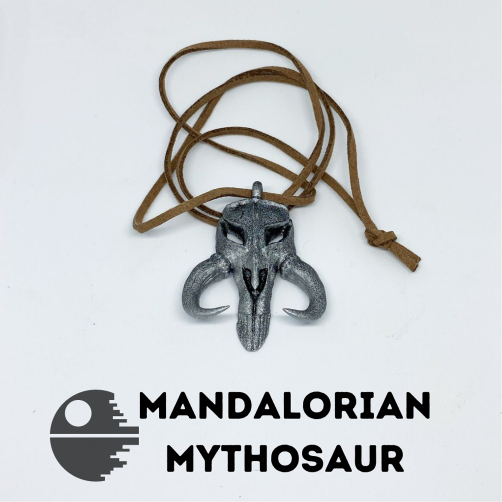 Star Wars Mandalorian Mythosaur Skull Pendant Necklace Kalung Mandalorian