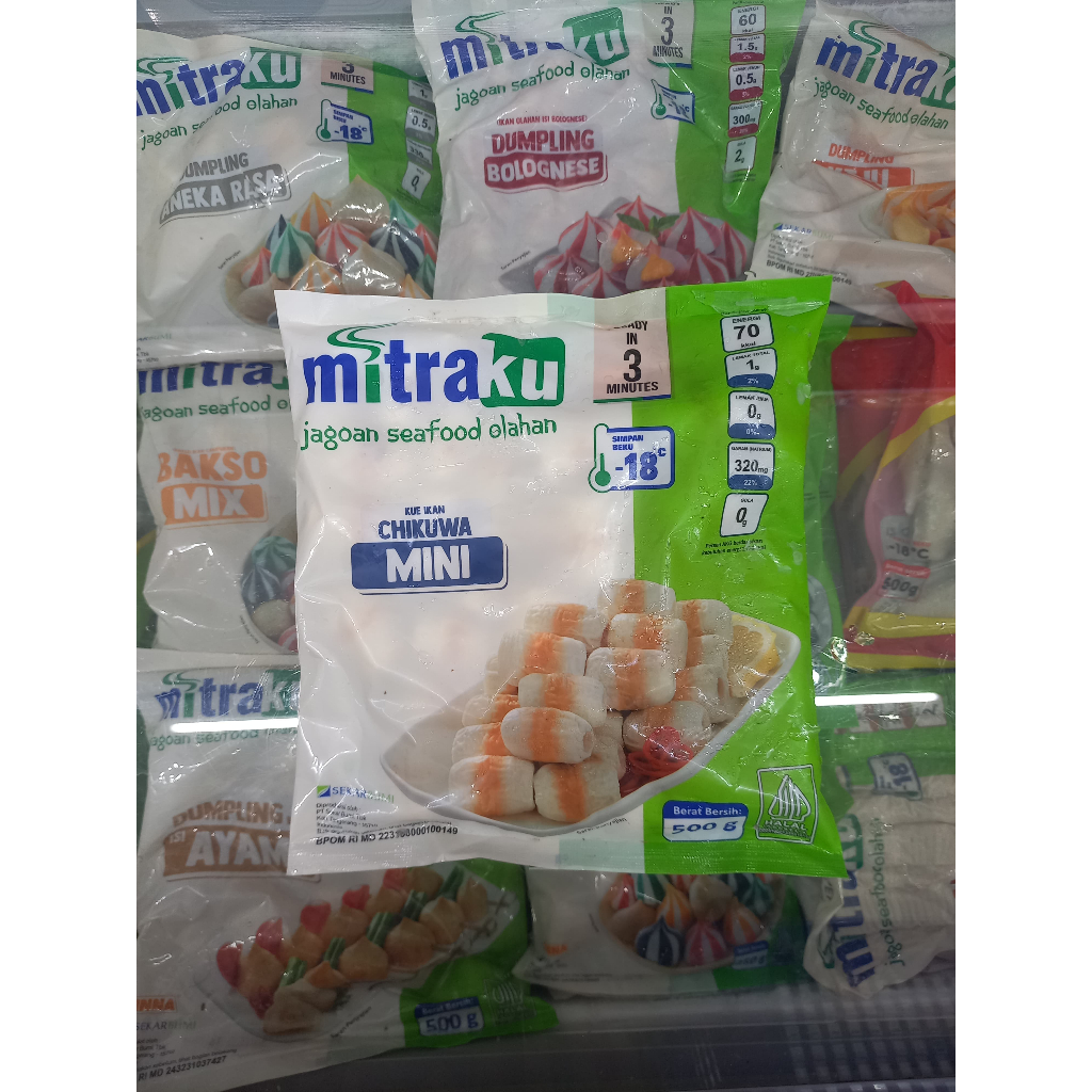 

Frozenfood MITRAKU Chikuwa Mini 500gr