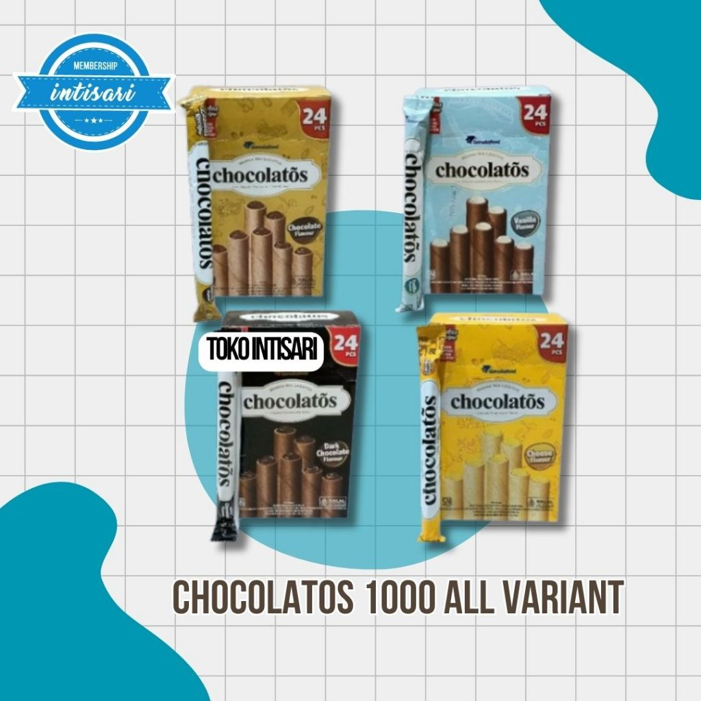 

LMP - Chocolatos Wafer Roll Long 500 1000 2000 All Varian Rasa