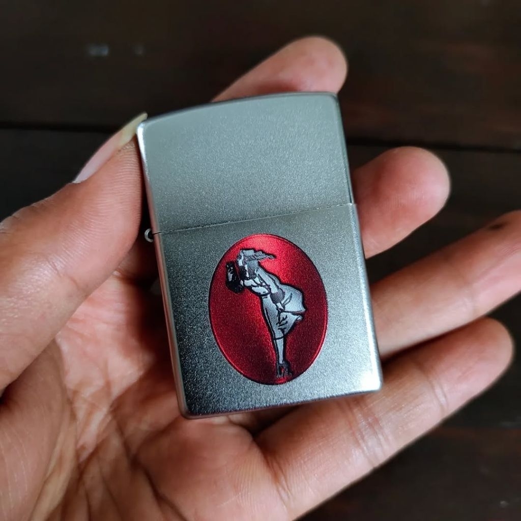 Zippo Satin Chrome Windy Girl 2020 Original