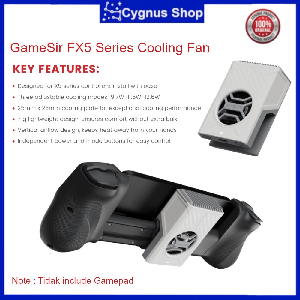 GameSir FX5 Thermoelectric Cooler Radiator Pendingin HP Cooling Fan for Gamepad GameSir X5 Series