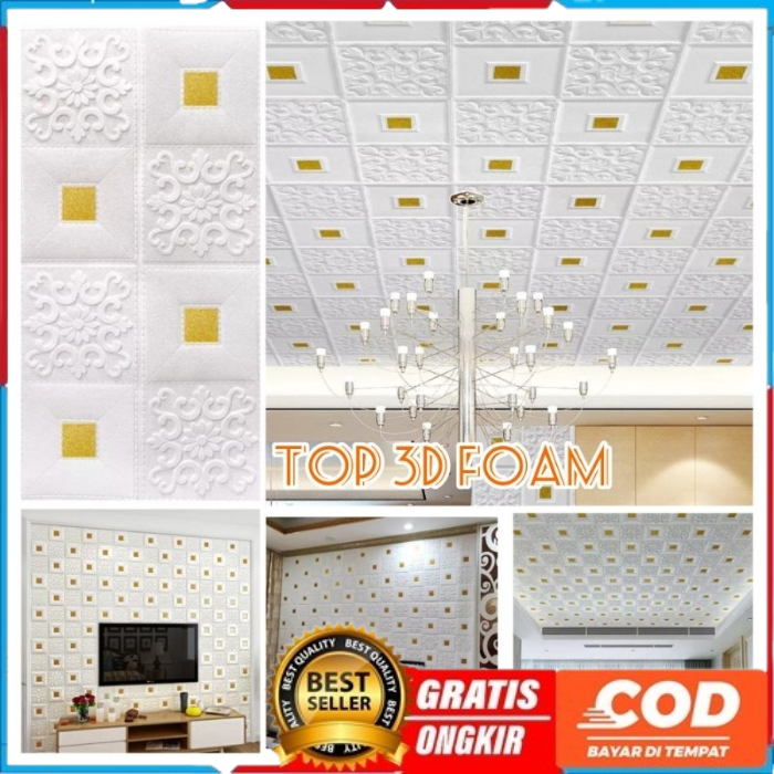 WALLPAPER FOAM PLAVON BATIK 3D WALLPAPER 3D FOAM