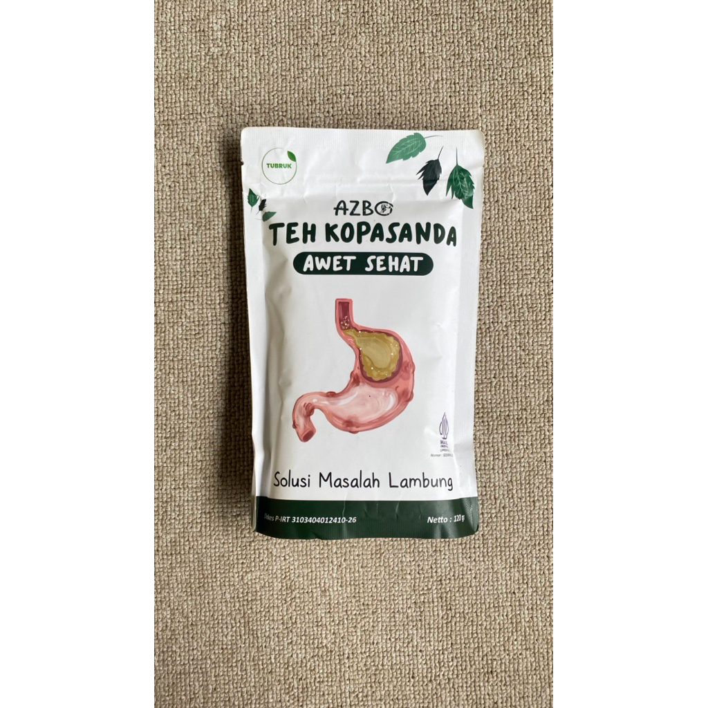 

(NEW ORIGINAL) JUAL AZBO Teh Herbal Kopasanda Untuk Asam Lambung, Maag, Gerd
