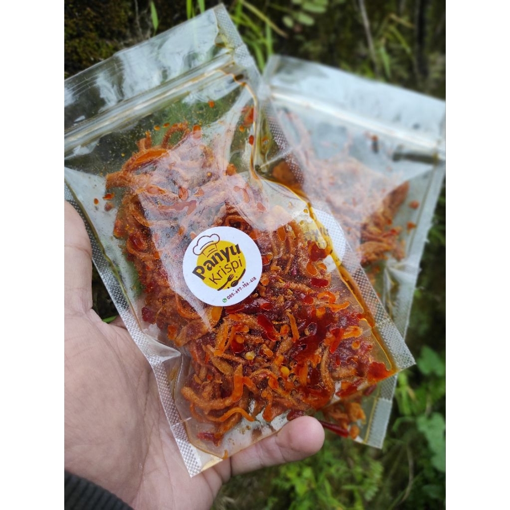 

ayam suwir crispy - panyu-berat 100 gram,siap saji,aneka rasa ,rasa pedas/belado & original