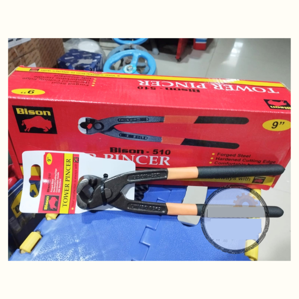 BISON 9" BC TANG CATUT GEGEP BESI POTONG KAWAT BENDRAT TOWER PINCHER