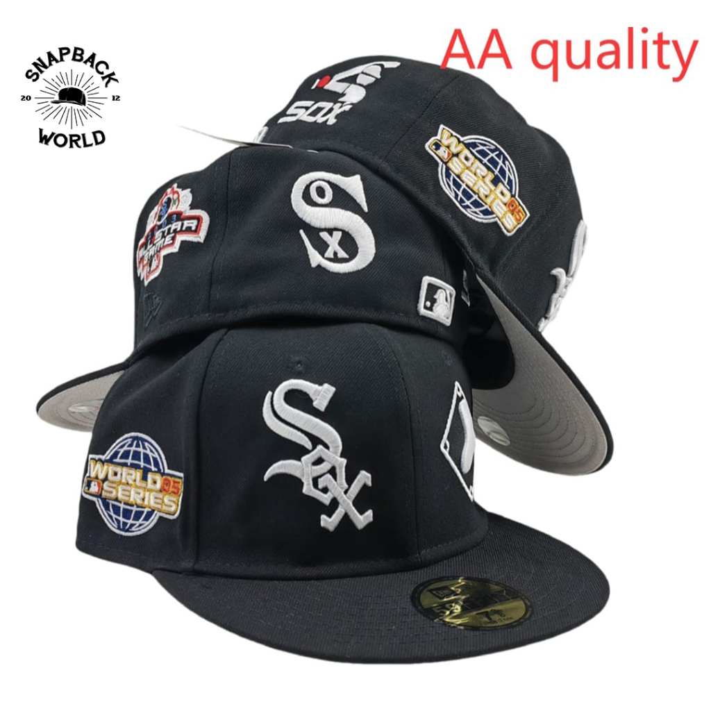 Fitted Black SOX WS AA