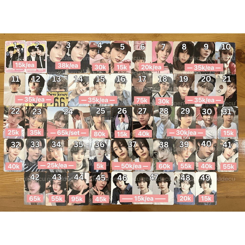 [READ DESC] wts photocard riize get a guitar riizing collectbook pink christmas md hug shotaro eunse