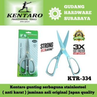 

gunting serbaguna type KTR-334 Stainles (anti karat) kentaro Japan quality
