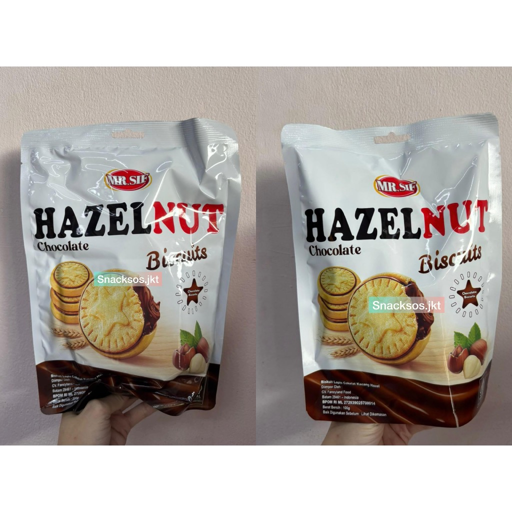 

AILISHA MR SIF HAZELNUT CHOCOLATE BISCUIT 100GR / 200GR - BISKUIT