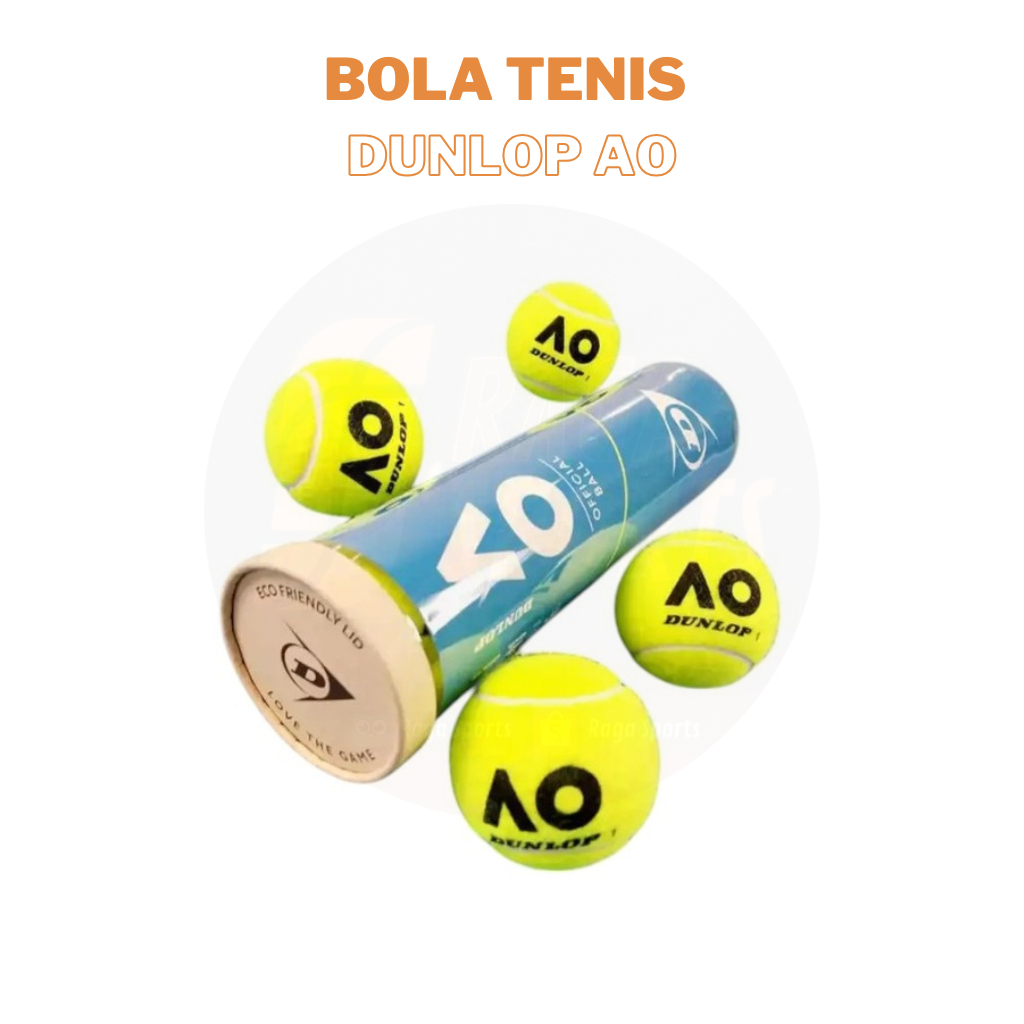 Raga Sports Bola Tenis Slazenger Championship Bola Tenis Dunlop Australian Open AO 4 pcs ORIGINAL