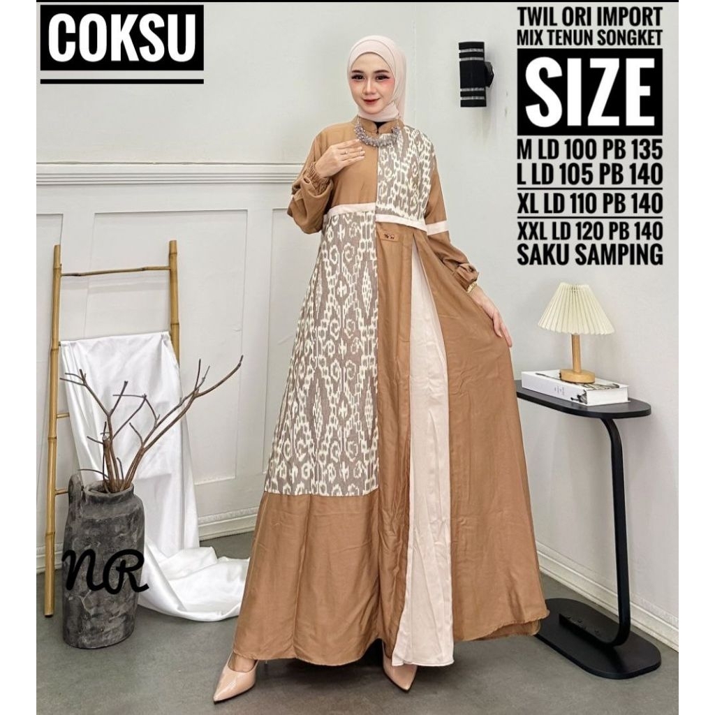 Gamis Twill Rayon Uniqlo Etnik Terbaru
