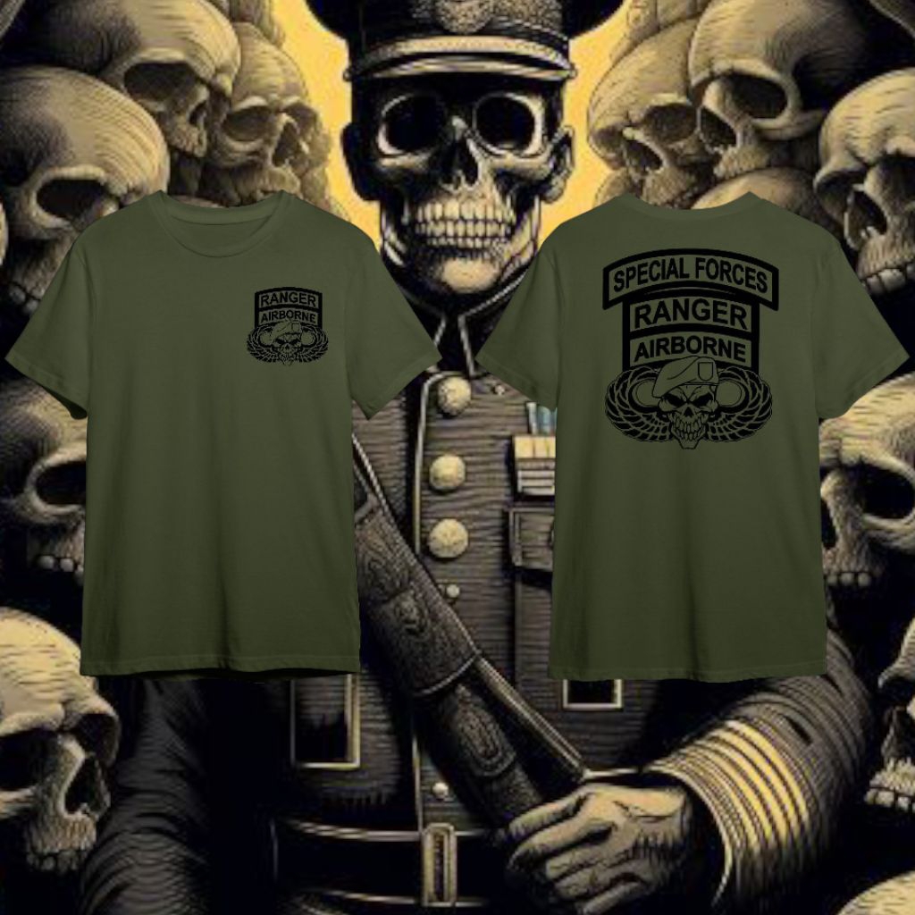 Kaos US ARMY T-shirt Military Vintage " RANGER SPECIAL FORCES"