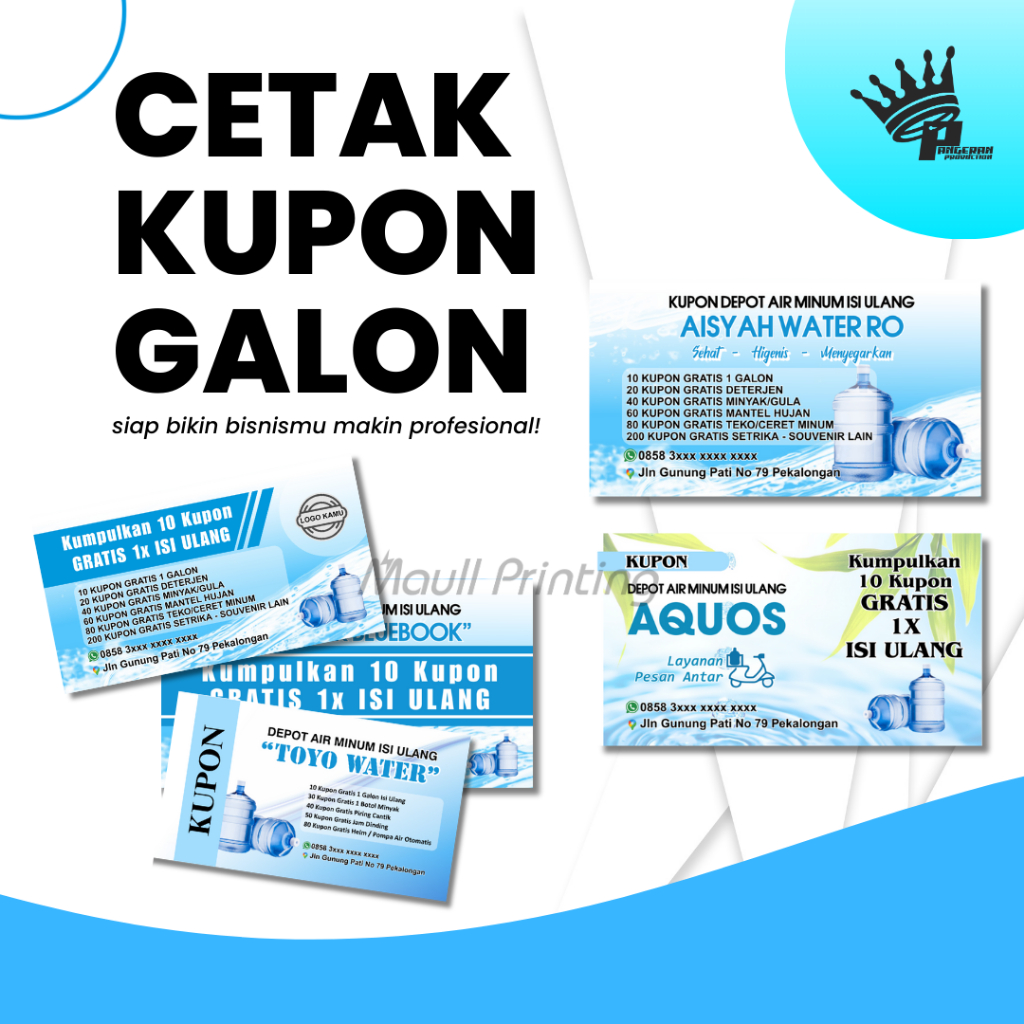 KUPON GALON / KUPON DEPOT AIR ISI ULANG