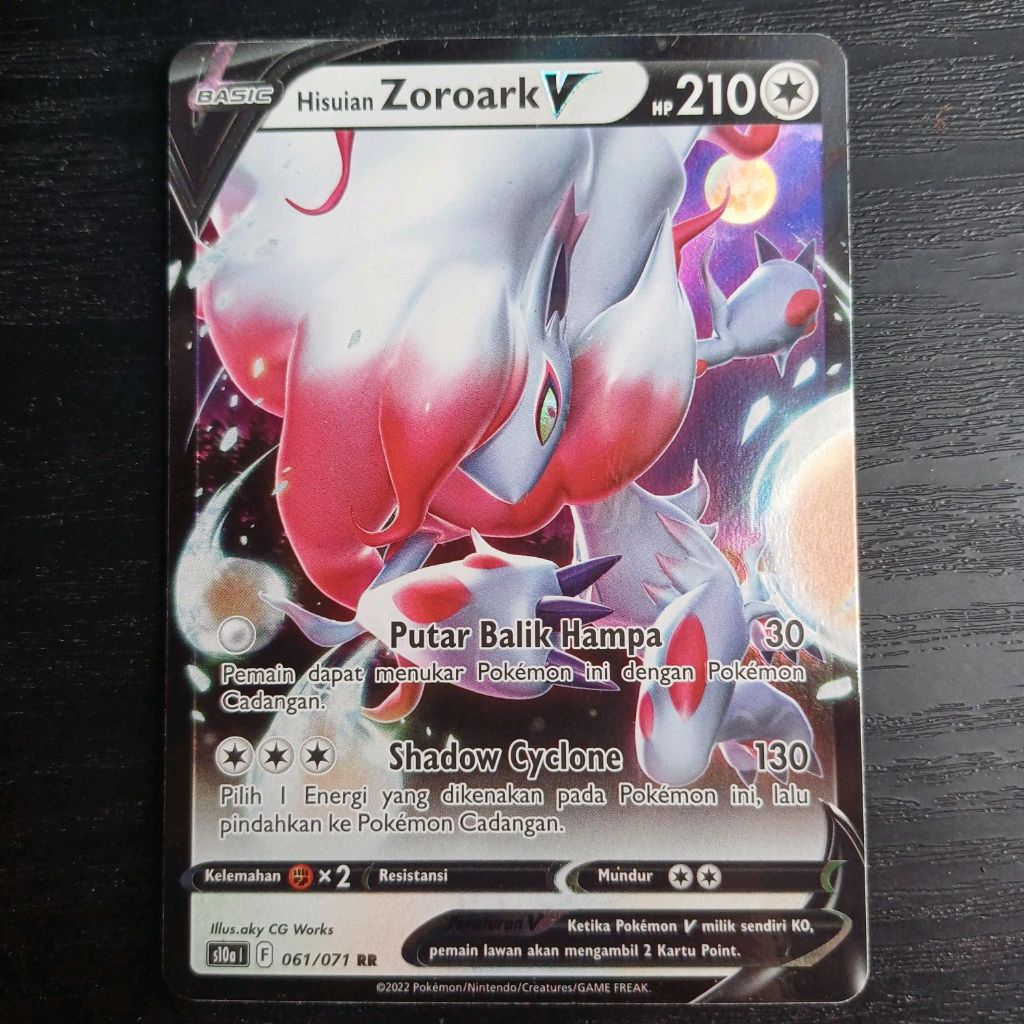 Pokemon TGC Indonesia Hisuian Zoroark V s10a 061/071 RR