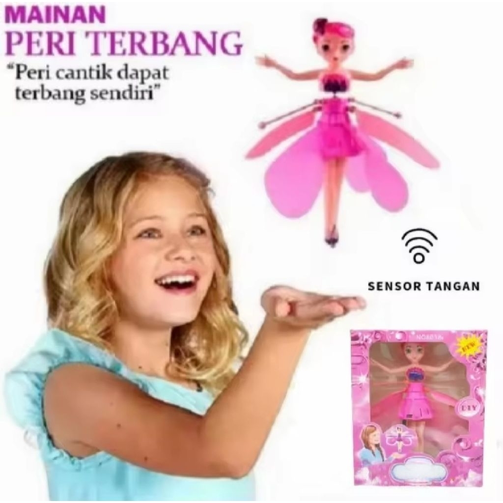 Terbang mainan boneka Terbang Sensor Tangan boneka terbang