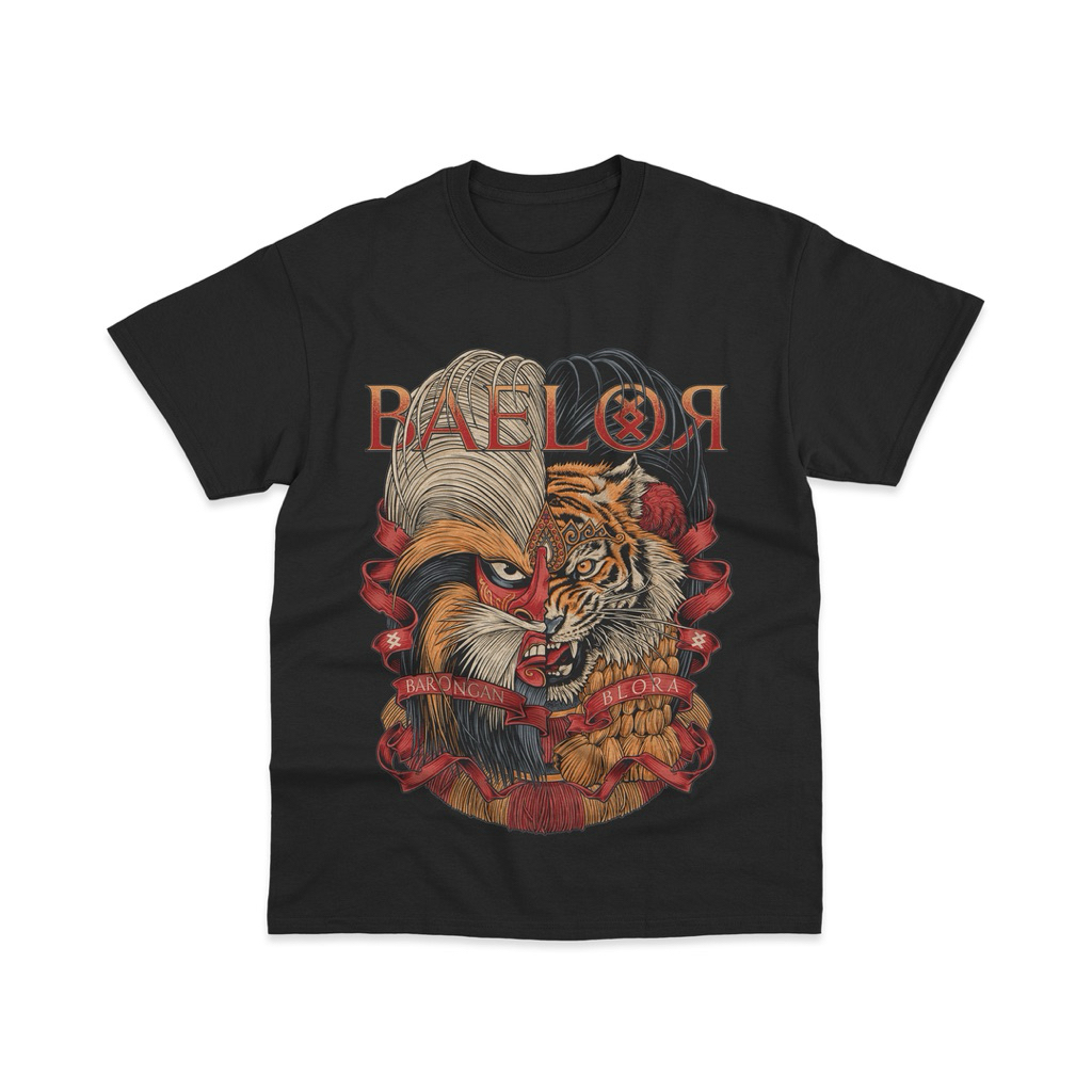 KAOS BAELOR "Bujang Barong Blora" T-Shirt Pria/Wanita Black