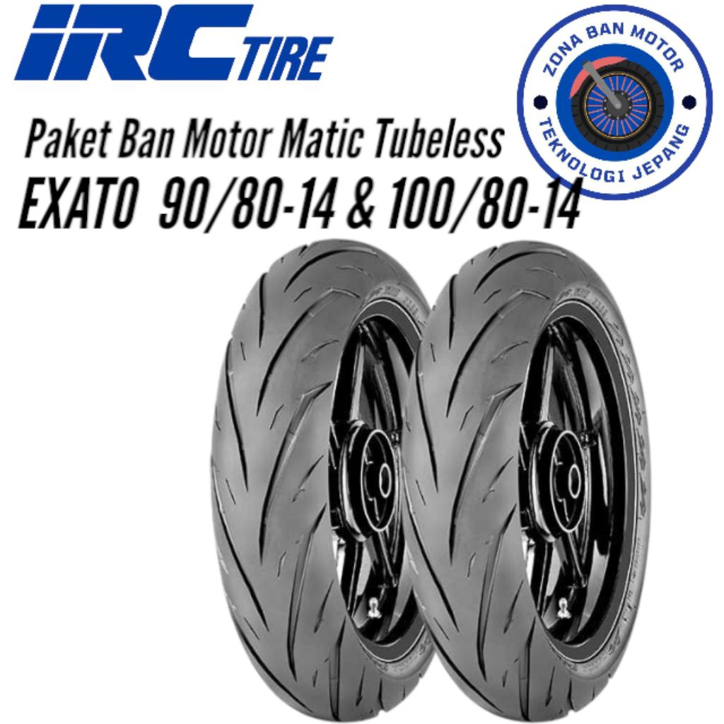 Paket Ban Motor Honda Vario 150 IRC Exato 90 80 Ring14 100 80 Ring14 Tubeless
