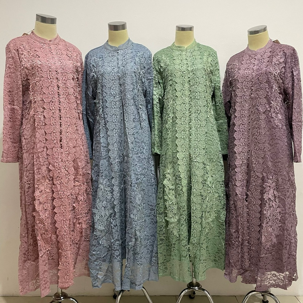 gamis full brokat YL3002